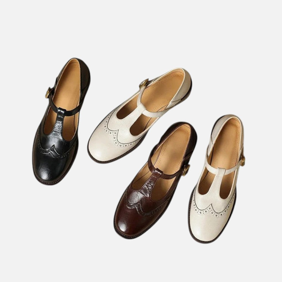 Women's Mary Jane Shoes with Buckle