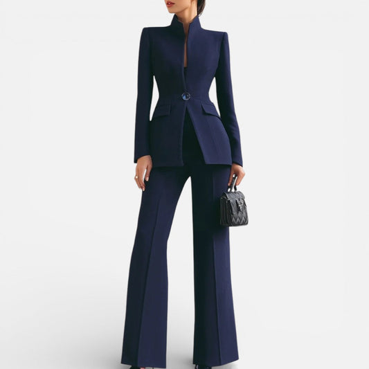 Women's two-piece trouser suit with blazer and trousers