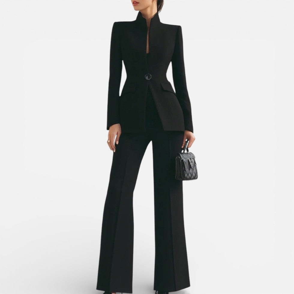 Women's two-piece trouser suit with blazer and trousers