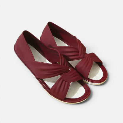 Women's sandals with knot detail