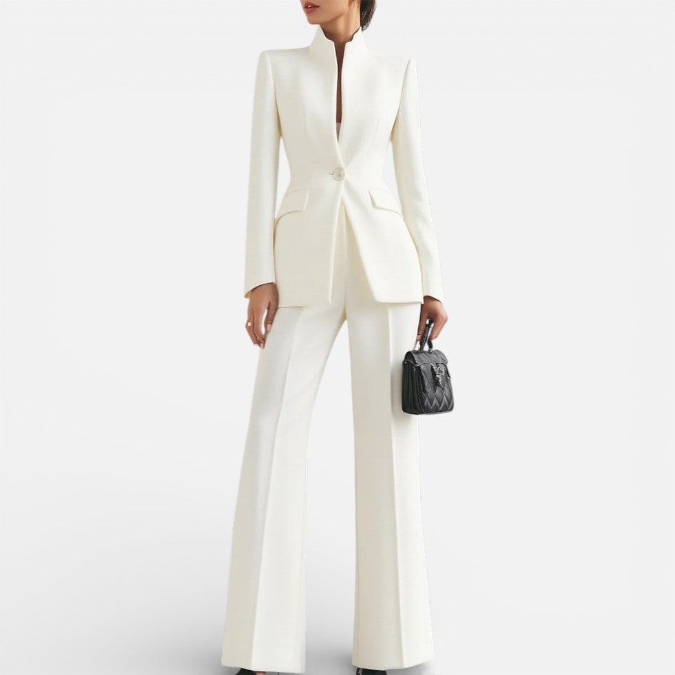 Women's two-piece trouser suit with blazer and trousers
