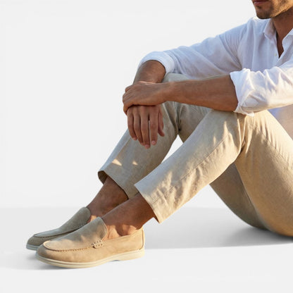 Men's Loafer Slip On Moccasin Suede Look