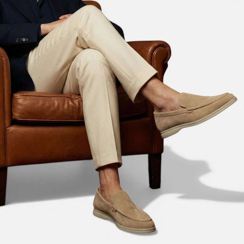 Men's Loafer Slip On Moccasin Suede Look