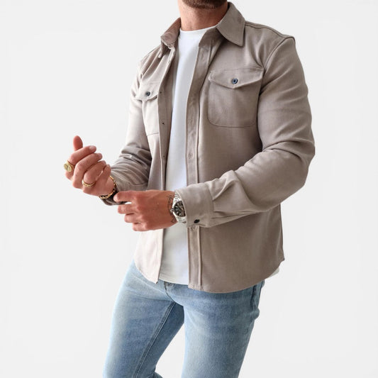 Overshirt/shirt jacket with chest pockets