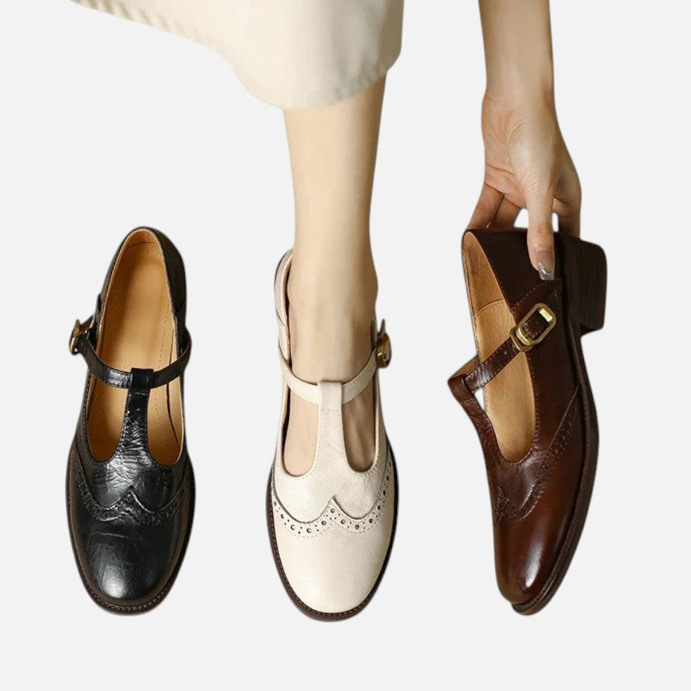 Women's Mary Jane Shoes with Buckle