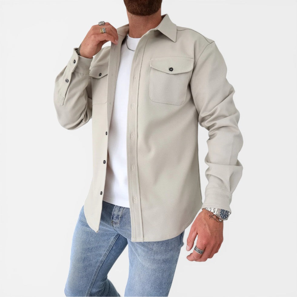 Overshirt/shirt jacket with chest pockets