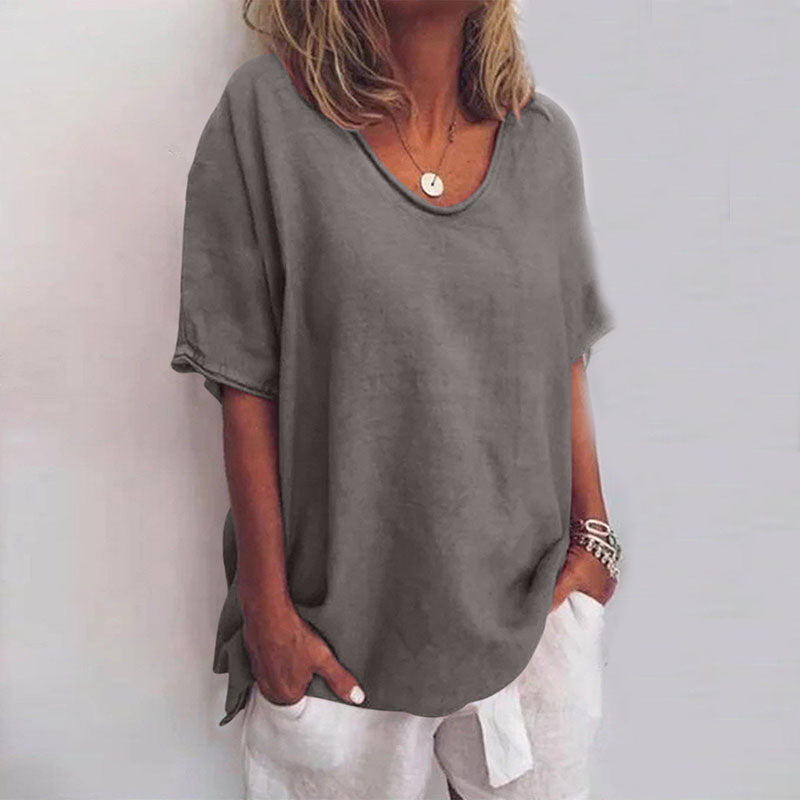 Women's round neck T-shirt | Short sleeves