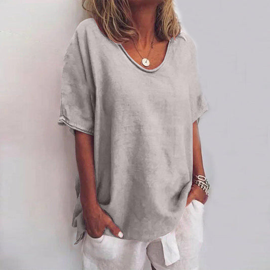 Women's round neck T-shirt | Short sleeves
