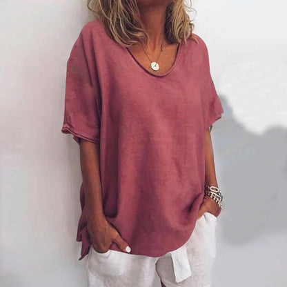 Women's round neck T-shirt | Short sleeves