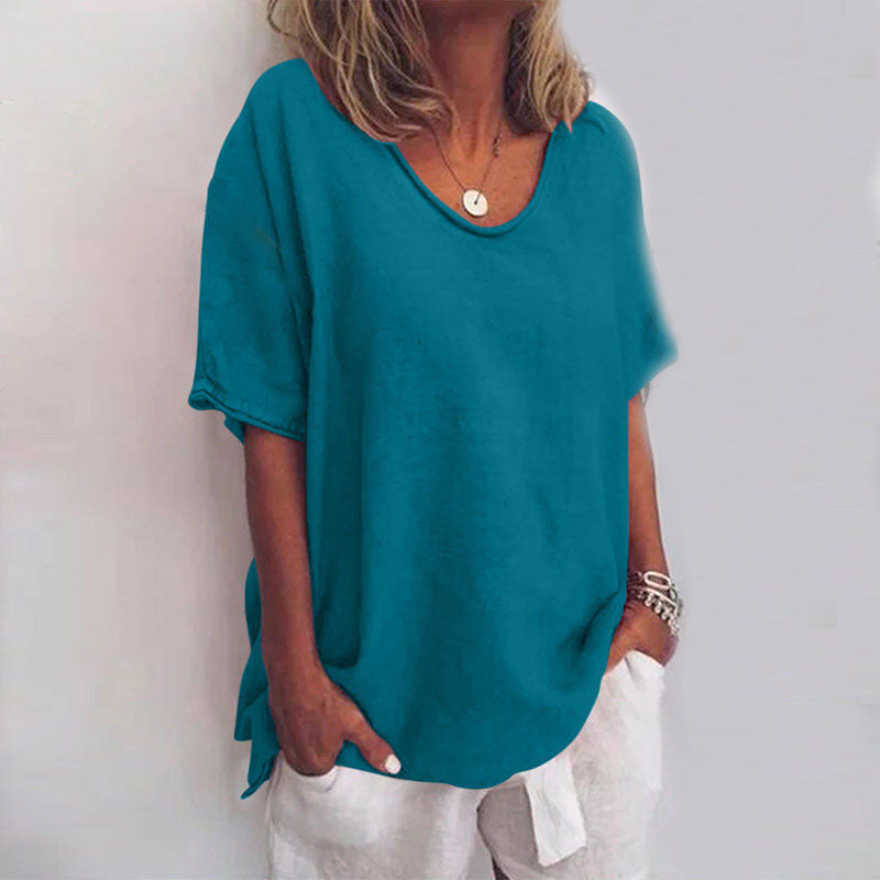 Women's round neck T-shirt | Short sleeves