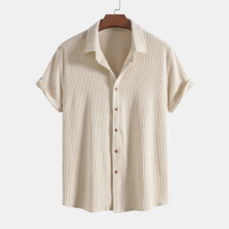 Garrett | Men’s Casual Short Sleeve Two Piece Set with Drawstring Shorts