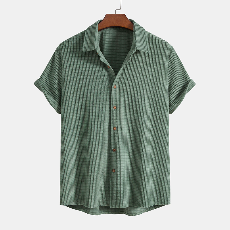 Garrett | Men’s Casual Short Sleeve Two Piece Set with Drawstring Shorts