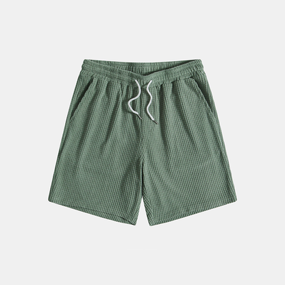 Garrett | Men’s Casual Short Sleeve Two Piece Set with Drawstring Shorts