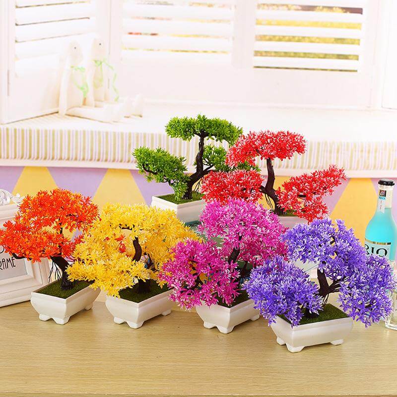 Artificial Flower Bonsai For Easy Table Decor