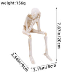 Spooky Skeleton Ornament Set For Easy Halloween Decor