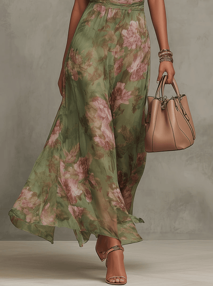 Women's Floral Print Maxi Dress