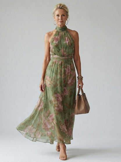 Women's Floral Print Maxi Dress