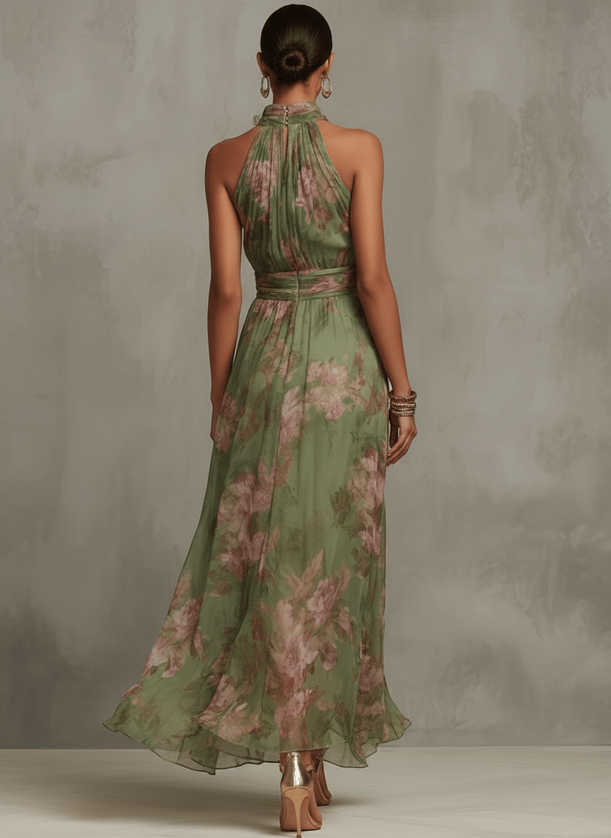 Women's Floral Print Maxi Dress