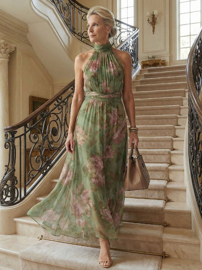 Women's Floral Print Maxi Dress