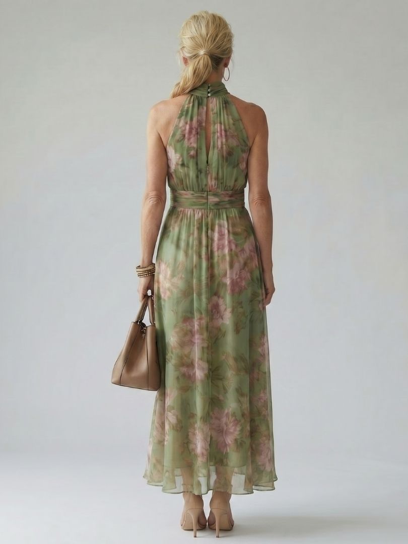 Women's Floral Print Maxi Dress