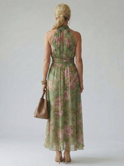 Women's Floral Print Maxi Dress
