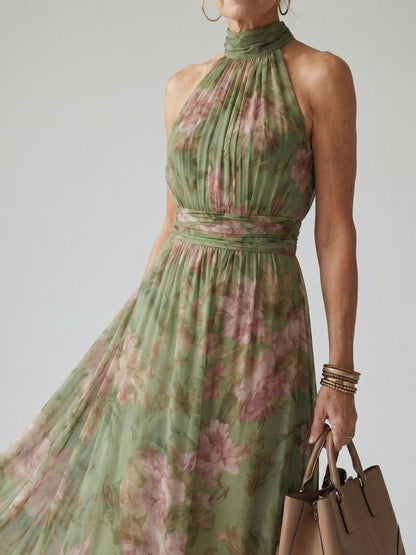 Women's Floral Print Maxi Dress