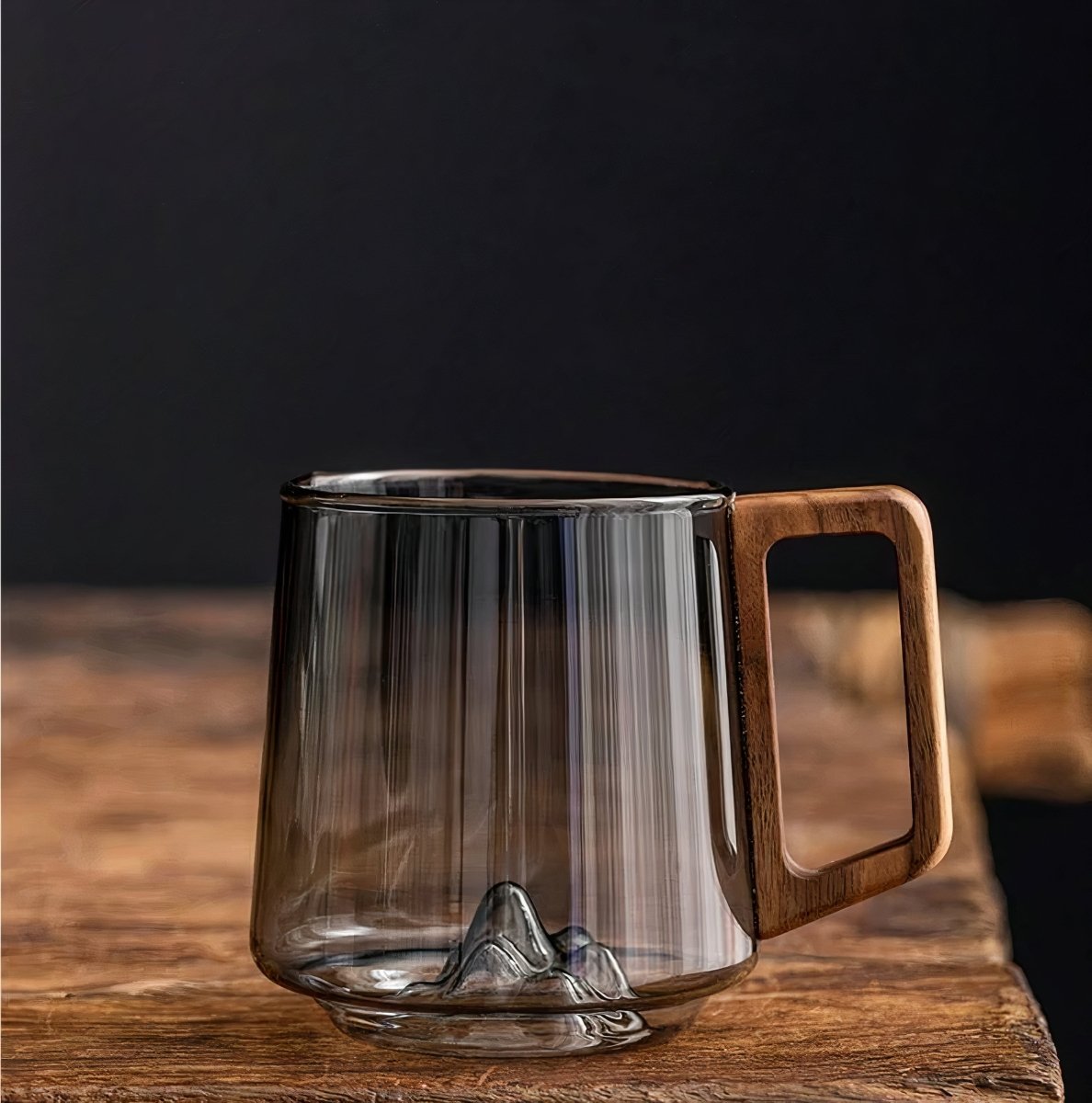 Smoked Glass Coffee Mug for Cozy Sips