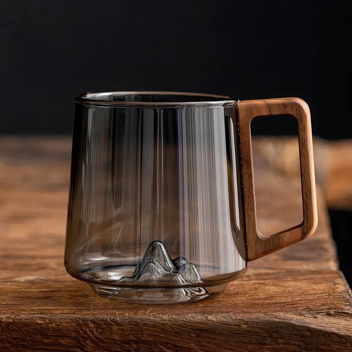 Smoked Glass Coffee Mug for Cozy Sips