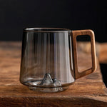 Smoked Glass Coffee Mug for Cozy Sips