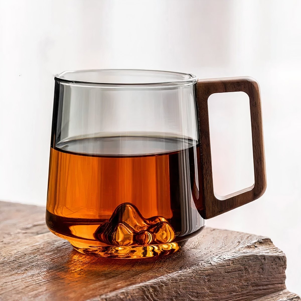 Smoked Glass Coffee Mug for Cozy Sips