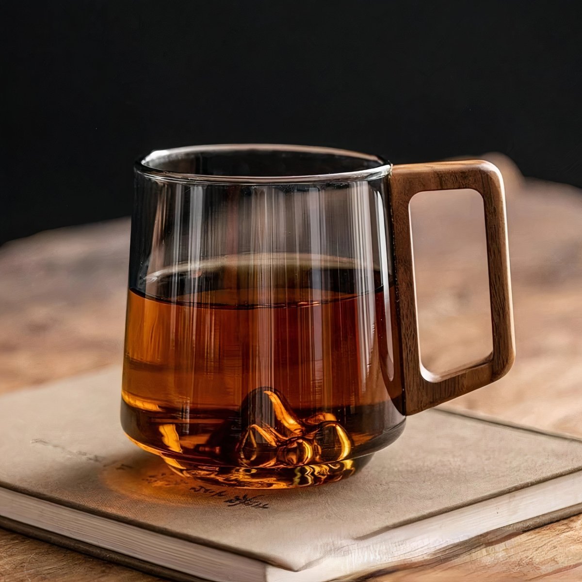 Smoked Glass Coffee Mug for Cozy Sips