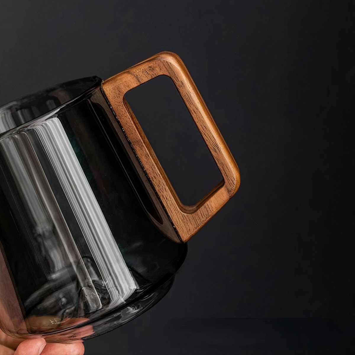 Smoked Glass Coffee Mug for Cozy Sips
