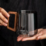 Smoked Glass Coffee Mug for Cozy Sips