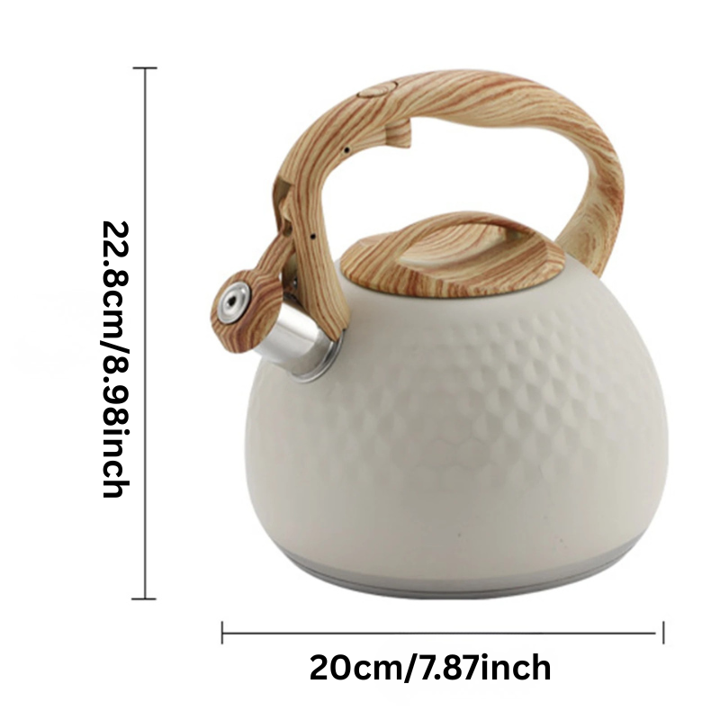Stainless Steel Whistling Kettle With Cool Grip