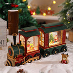 Christmas Train Lights With Snowfall Glow
