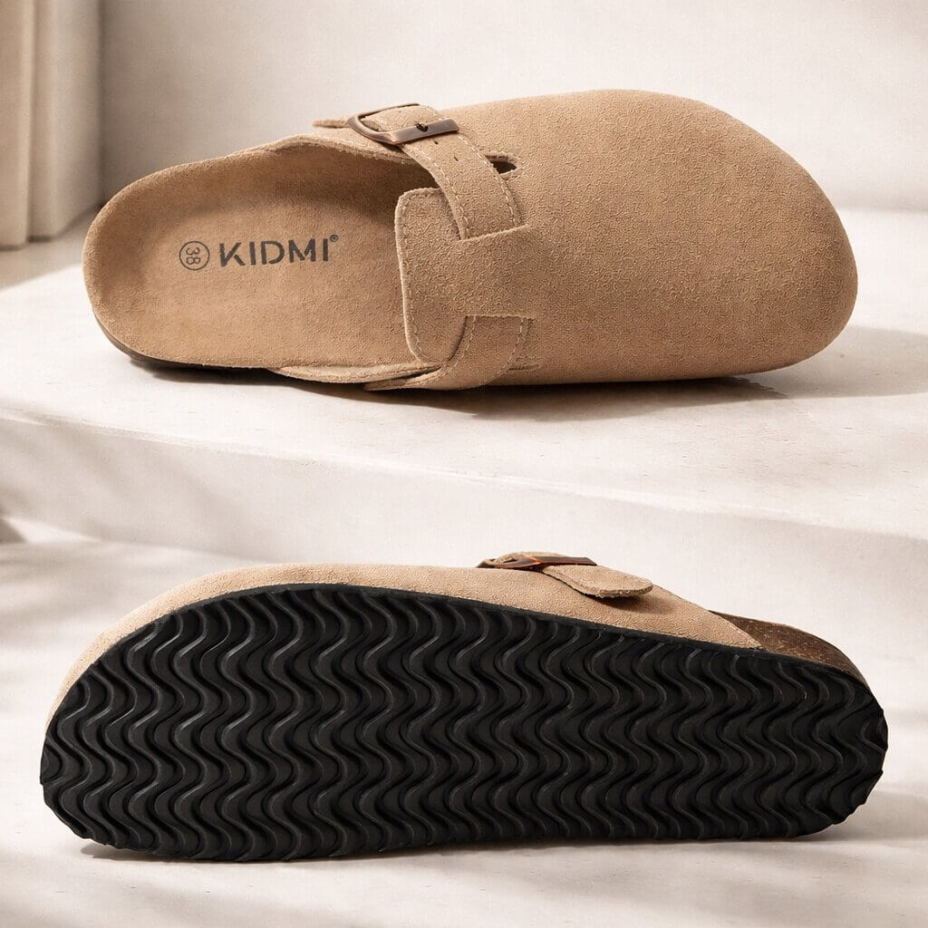 Unisex Clogs with Adjustable Buckle and Closed Toe