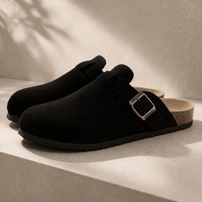 Unisex Clogs with Adjustable Buckle and Closed Toe