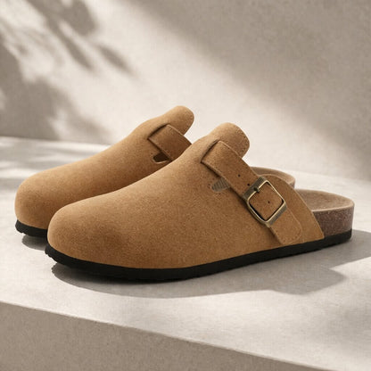 Unisex Clogs with Adjustable Buckle and Closed Toe