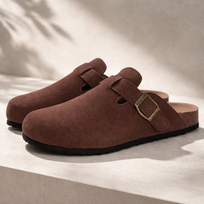 Unisex Clogs with Adjustable Buckle and Closed Toe
