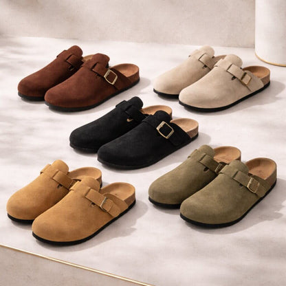 Unisex Clogs with Adjustable Buckle and Closed Toe