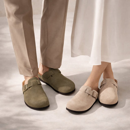 Unisex Clogs with Adjustable Buckle and Closed Toe