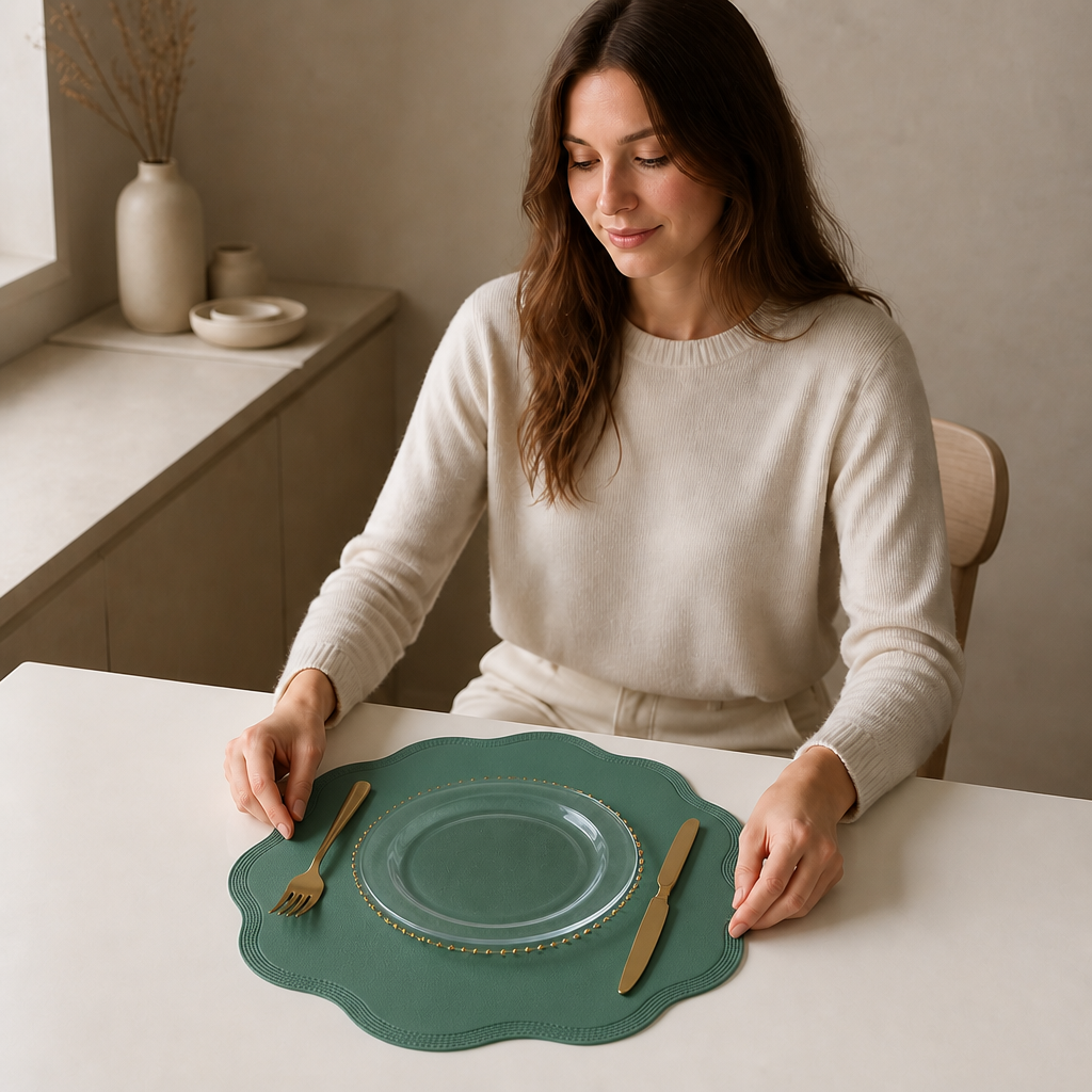 Floral Table Placemats That Wipe Clean